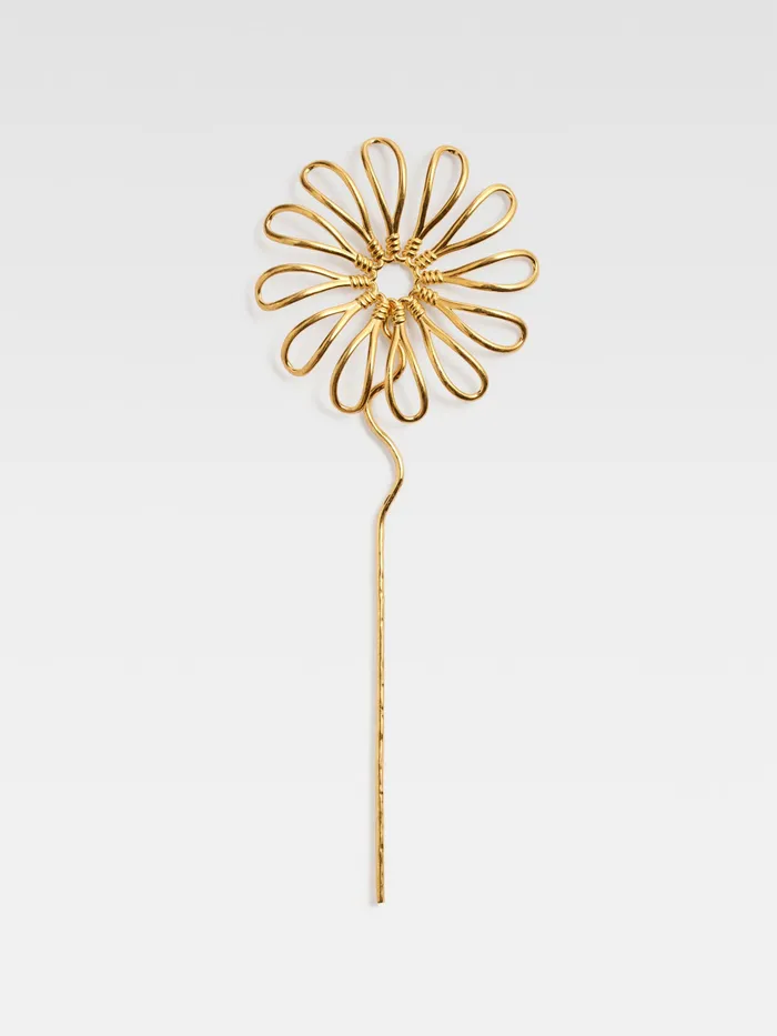 JACQUEMUS Jewellery Hairpin Flower Gold 8211 Women