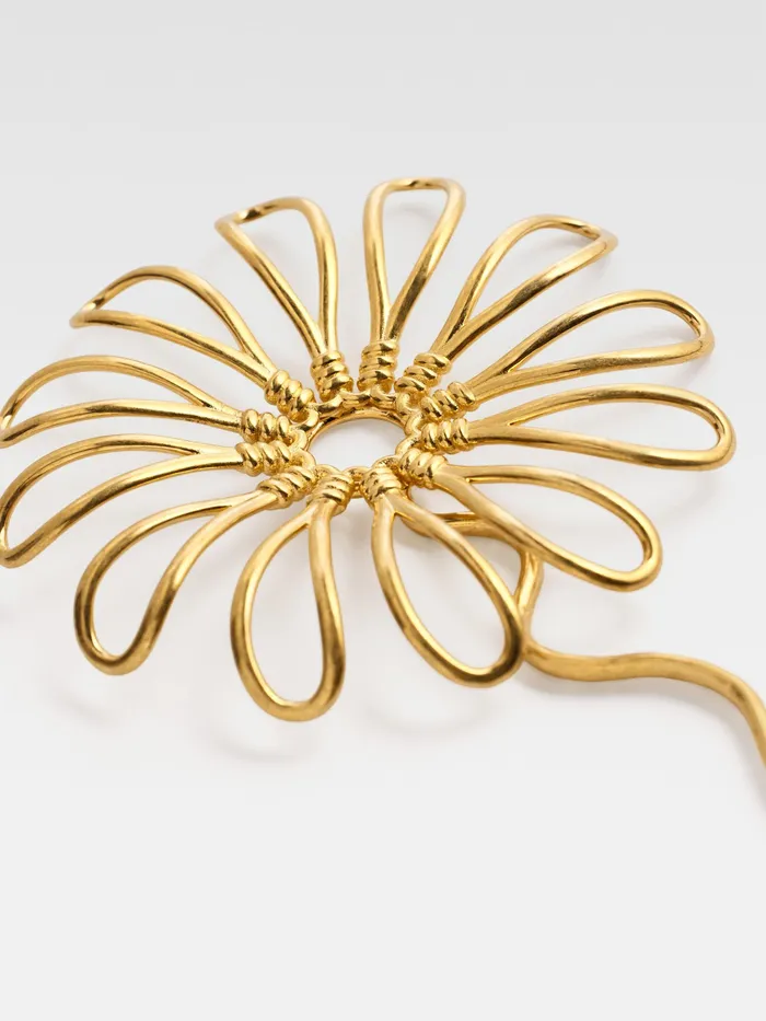 JACQUEMUS Jewellery Hairpin Flower Gold 8211 Women