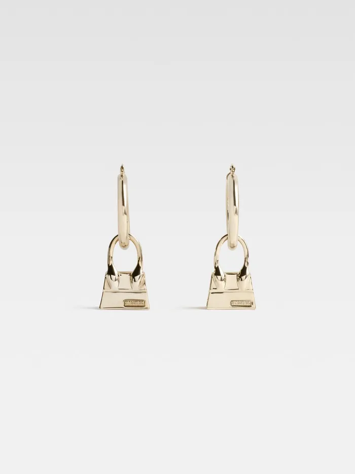 JACQUEMUS Jewellery Hoop Earrings With Chiquito Pendant Light Gold 8211 Women