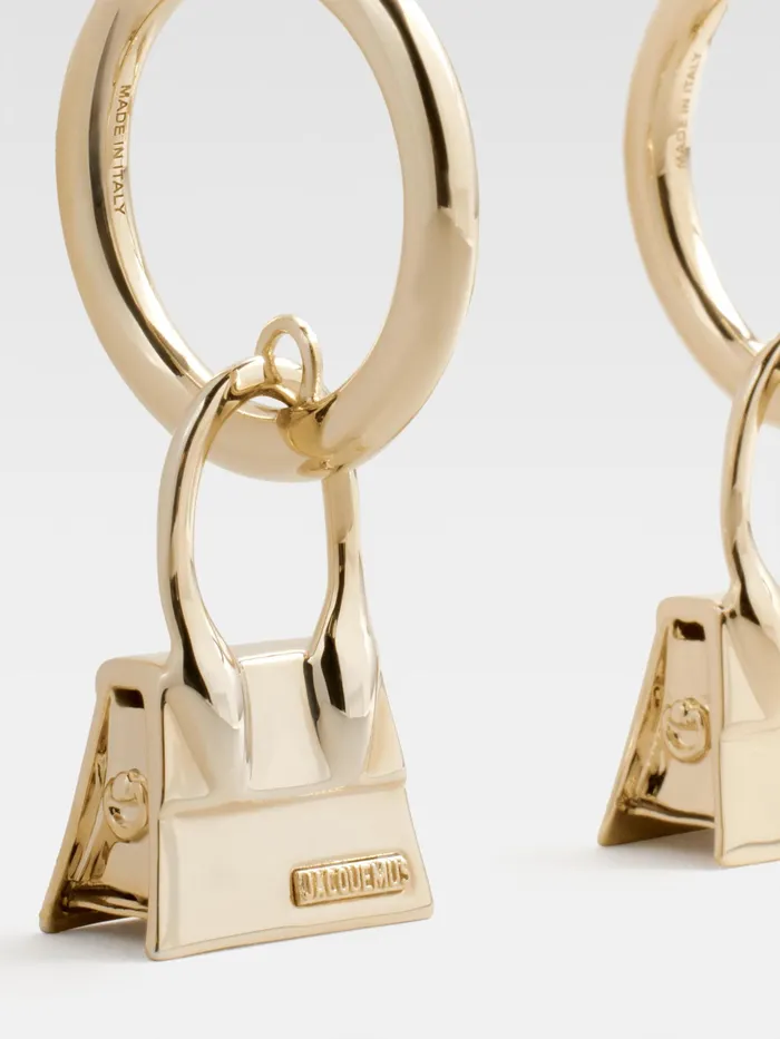 JACQUEMUS Jewellery Hoop Earrings With Chiquito Pendant Light Gold 8211 Women