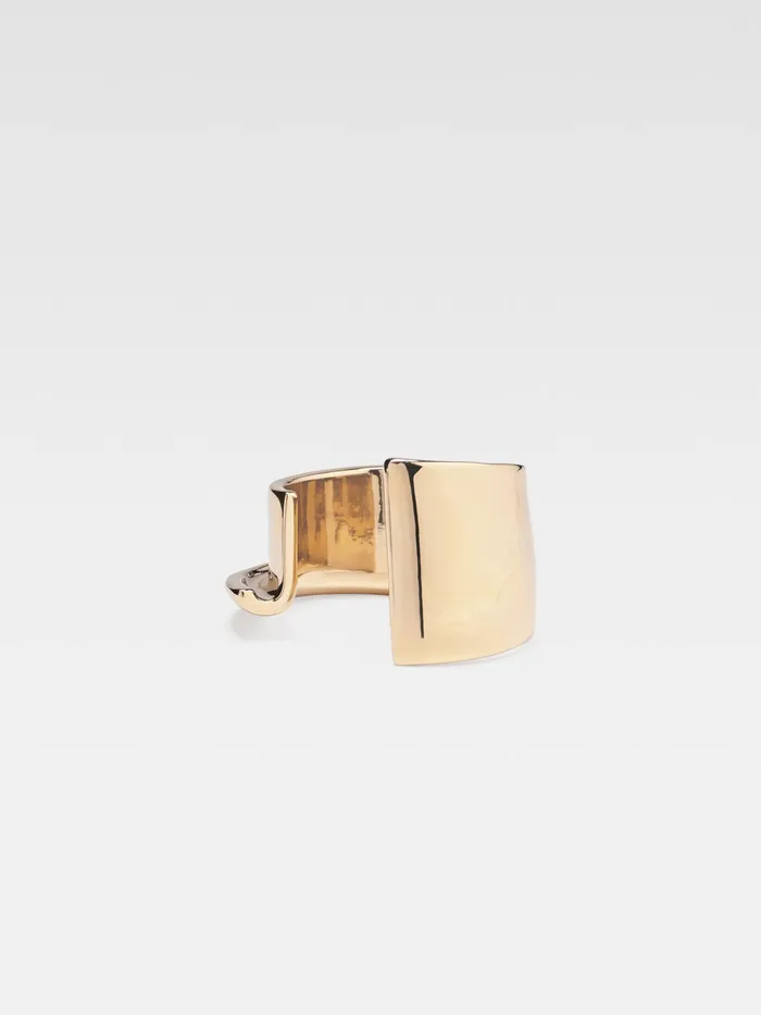 JACQUEMUS Jewellery Sculpted J Cuff Bracelet Light Gold 8211 Women