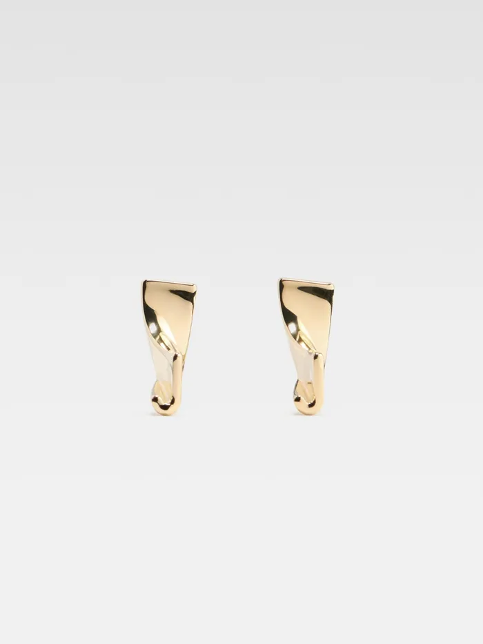 JACQUEMUS Jewellery Sculpted J Earrings Light Gold 8211 Women