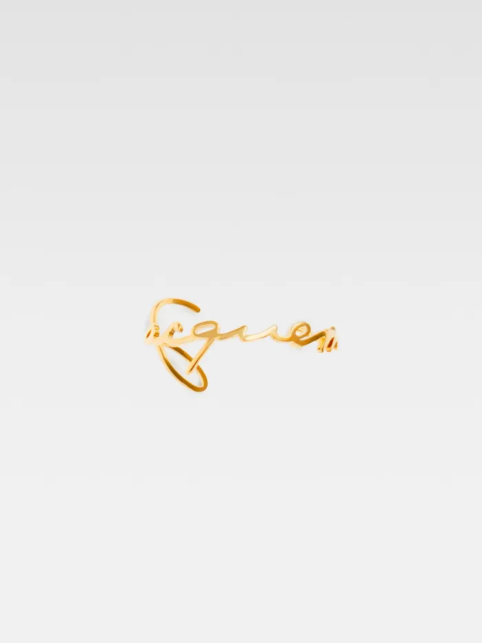 JACQUEMUS Jewellery Signature Logo Cuff Bracelet Gold 8211 Women