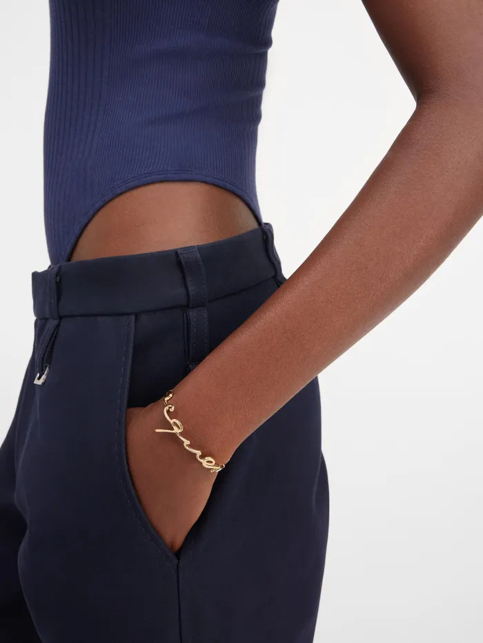 JACQUEMUS Jewellery Signature Logo Cuff Bracelet Gold 8211 Women