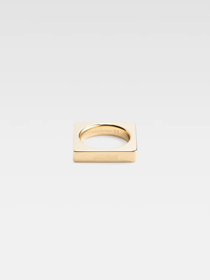 JACQUEMUS Jewellery Square Ring Light Gold 8211 Women