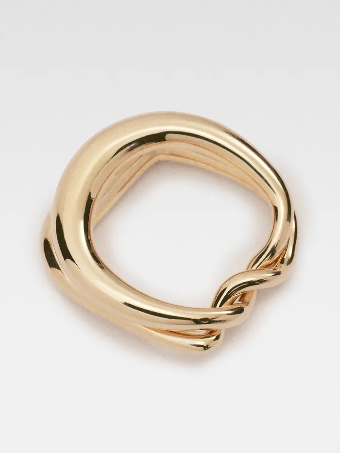 JACQUEMUS Jewellery Twisted Ring Light Gold 8211 Women