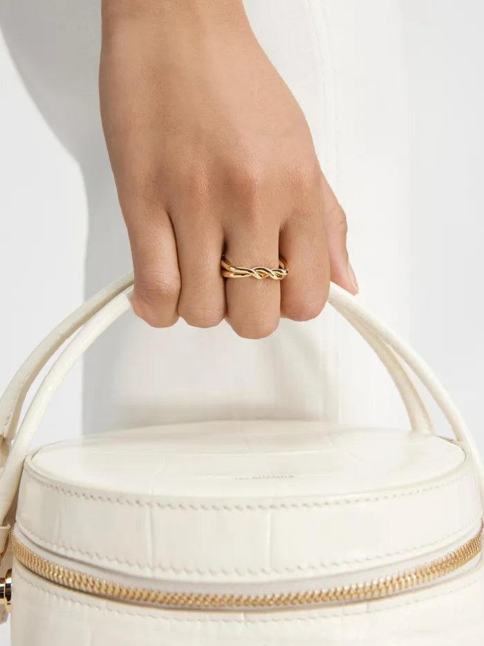 JACQUEMUS Jewellery Twisted Ring Light Gold 8211 Women