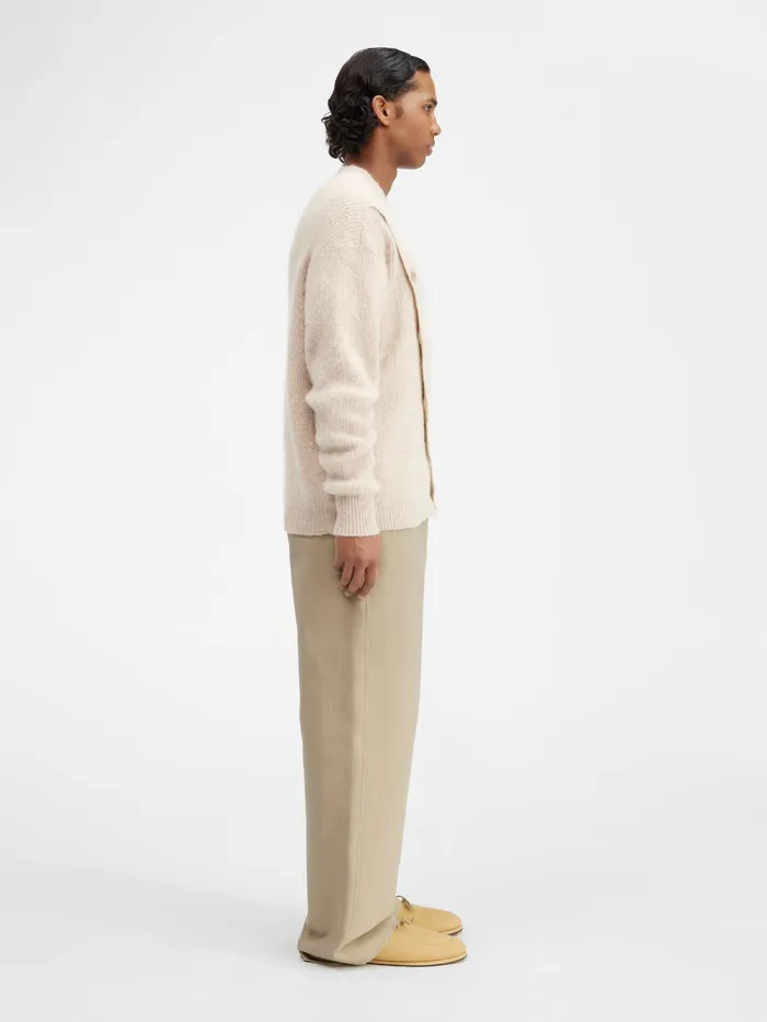 JACQUEMUS Knits Asymmetric Cardigan Beige 8211 Men