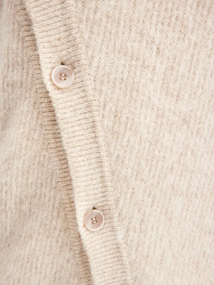 JACQUEMUS Knits Asymmetric Cardigan Beige 8211 Men