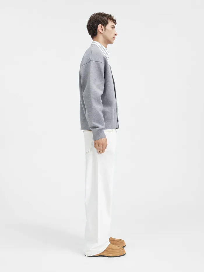 JACQUEMUS Knits Buttoned Cardigan Grey 8211 Men
