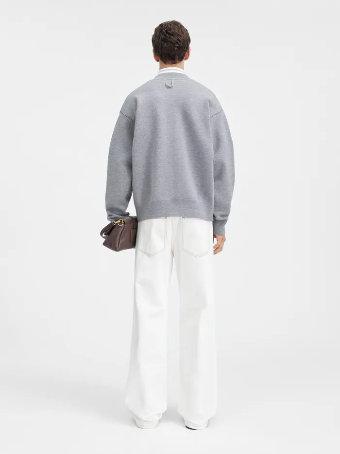 JACQUEMUS Knits Buttoned Cardigan Grey 8211 Men