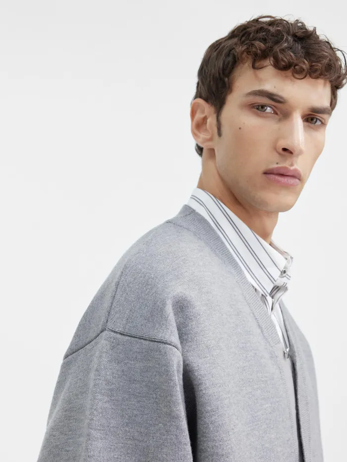 JACQUEMUS Knits Buttoned Cardigan Grey 8211 Men