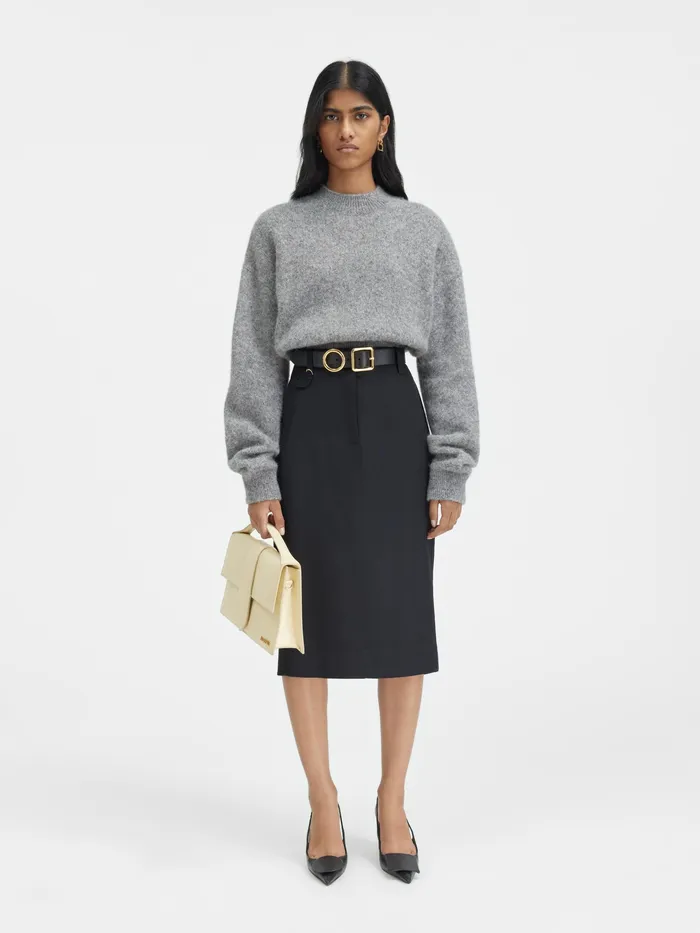 JACQUEMUS Knits Cardigan Sweater Grey 8211 Women
