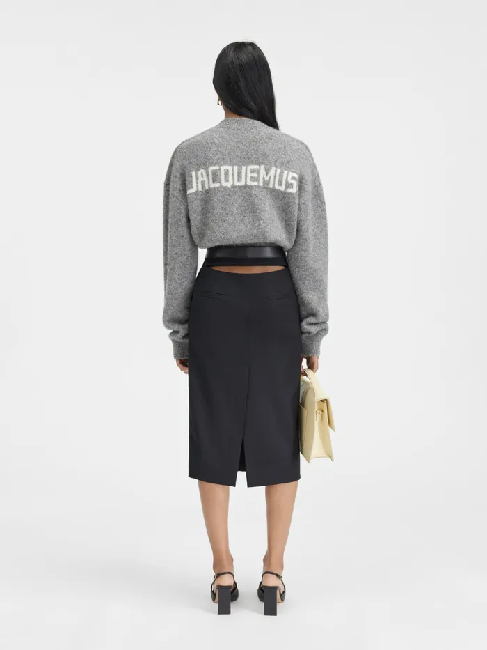 JACQUEMUS Knits Cardigan Sweater Grey 8211 Women
