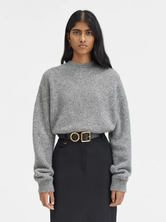 JACQUEMUS Knits Cardigan Sweater Grey 8211 Women