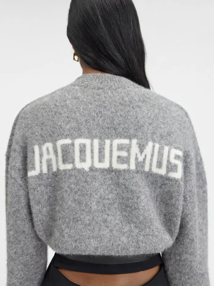 JACQUEMUS Knits Cardigan Sweater Grey 8211 Women