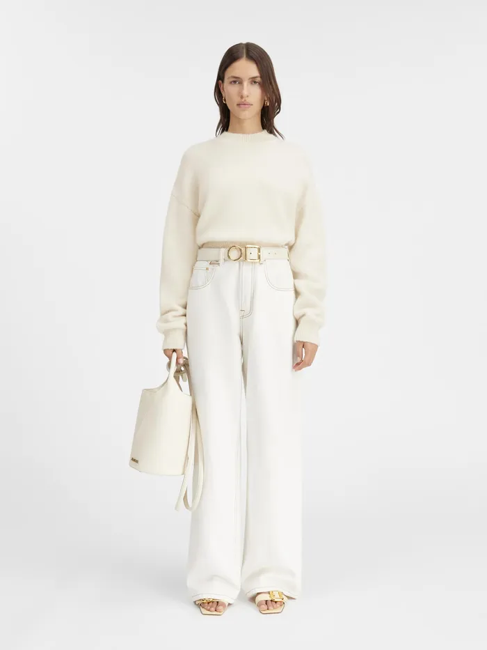 JACQUEMUS Knits Cardigan Sweater Light Beige 8211 Women