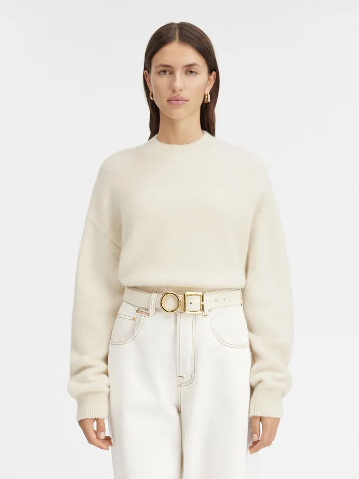 JACQUEMUS Knits Cardigan Sweater Light Beige 8211 Women