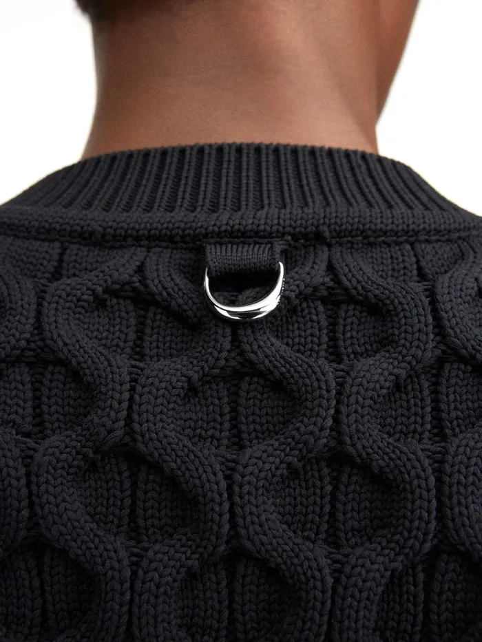 JACQUEMUS Knits Honeycomb Sweater Black 8211 Men