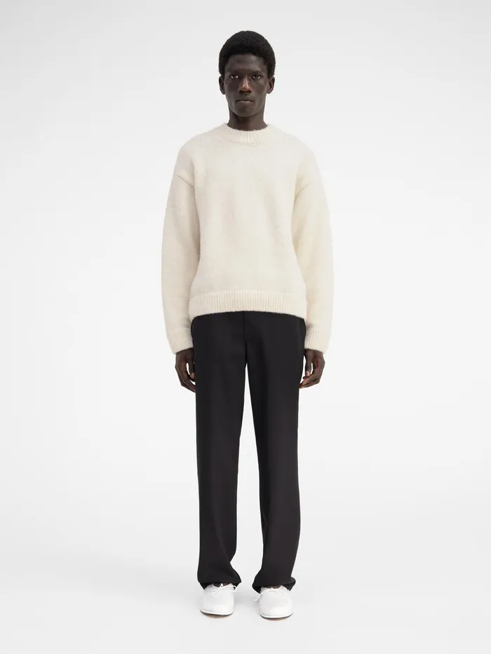 JACQUEMUS Knits Jacquard Logo Sweater Offwhite 8211 Men