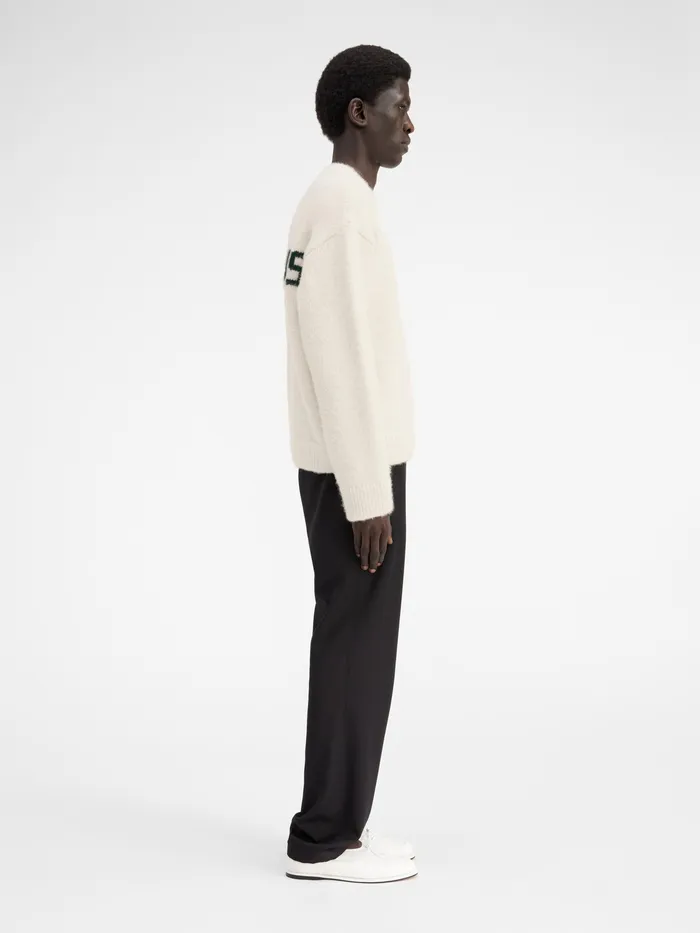 JACQUEMUS Knits Jacquard Logo Sweater Offwhite 8211 Men
