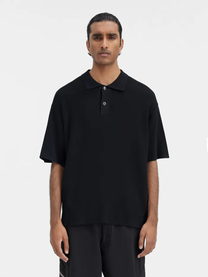 JACQUEMUS Knits Knit Polo Black 8211 Men
