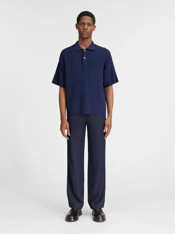 JACQUEMUS Knits Knit Polo Dark Navy 8211 Men