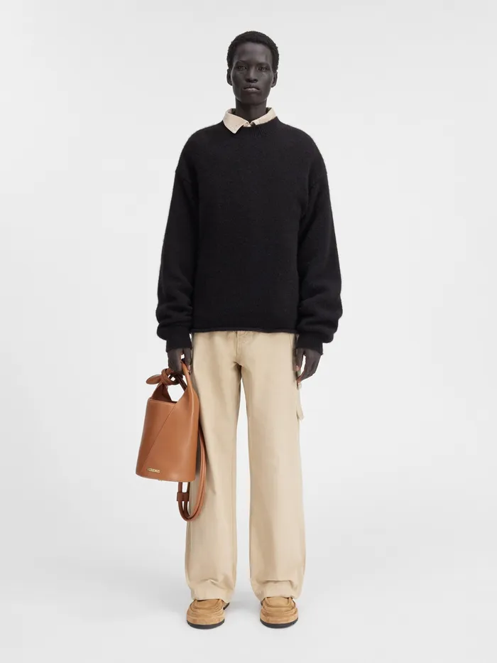 JACQUEMUS Knits Logo Sweater Black 8211 Men