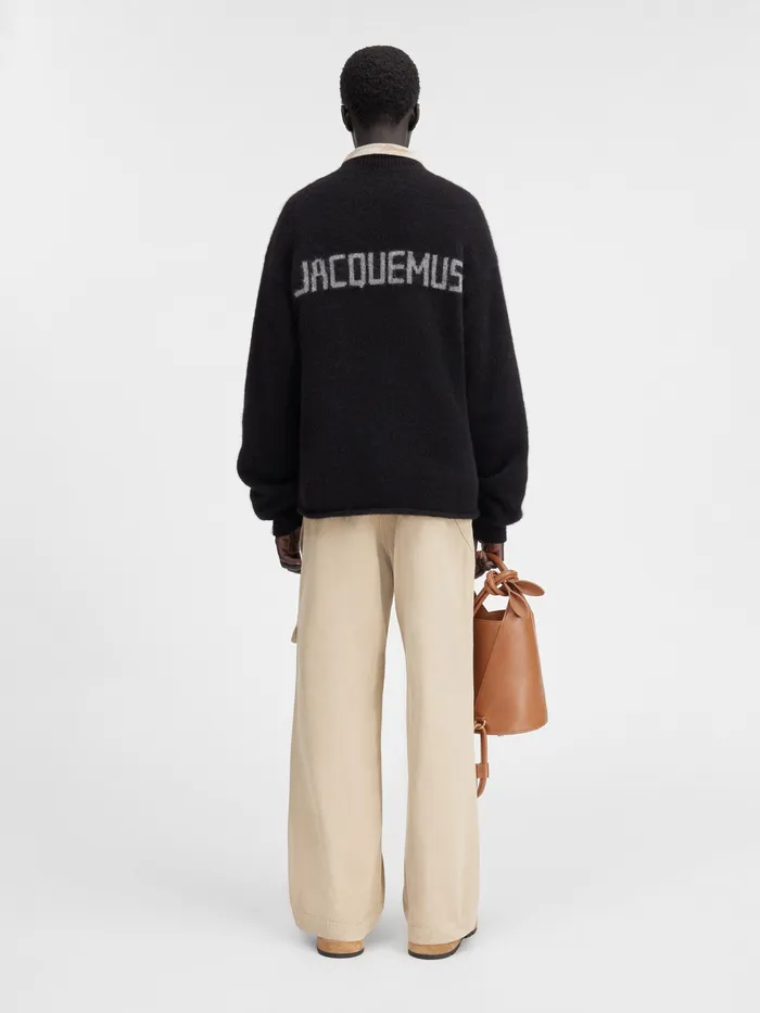JACQUEMUS Knits Logo Sweater Black 8211 Men