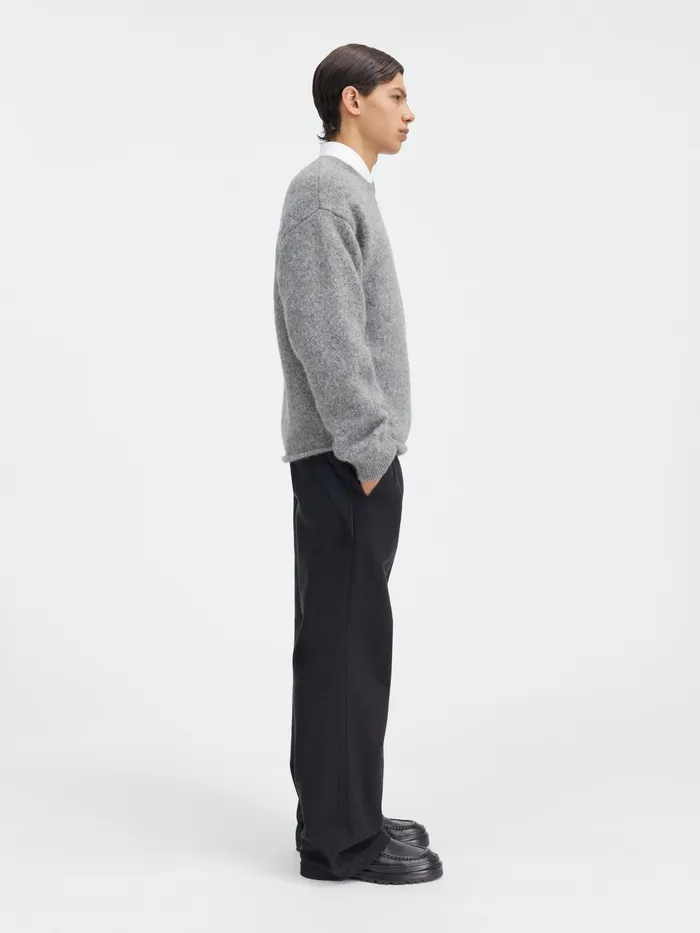 JACQUEMUS Knits Logo Sweater Grey 8211 Men