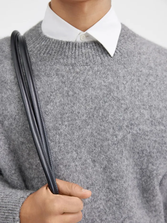 JACQUEMUS Knits Logo Sweater Grey 8211 Men