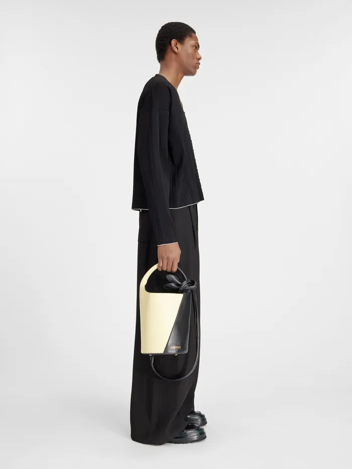 JACQUEMUS Knits Pleated Cardigan Black 8211 Men
