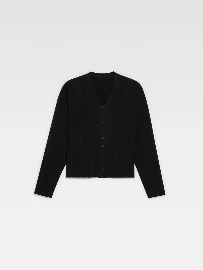 JACQUEMUS Knits Pleated Cardigan Black 8211 Men