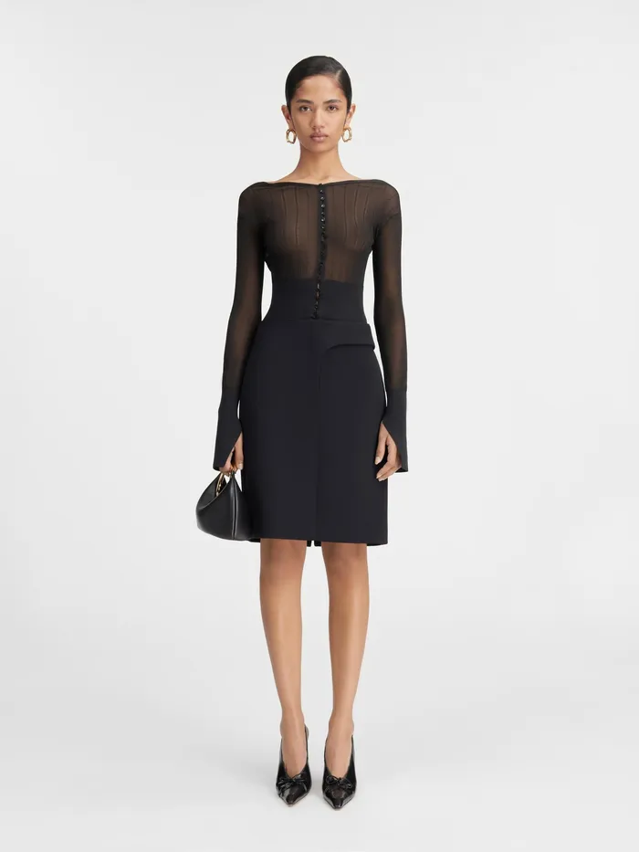 JACQUEMUS Knits Sheer Cardigan Black 8211 Women