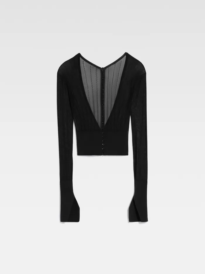 JACQUEMUS Knits Sheer Cardigan Black 8211 Women