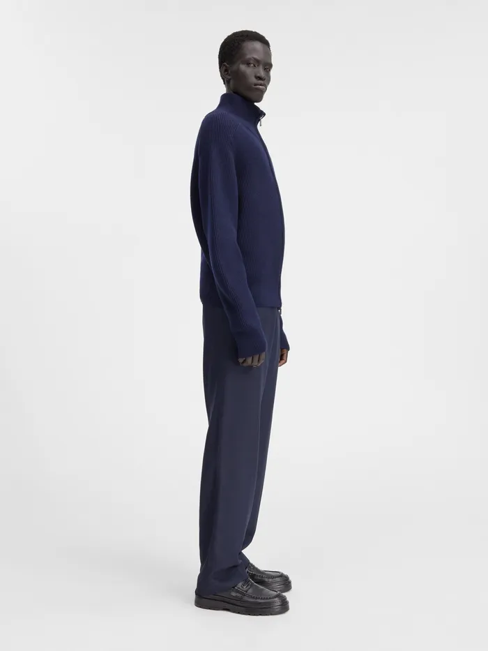 JACQUEMUS Knits Zipped Cardigan Dark Navy 8211 Men