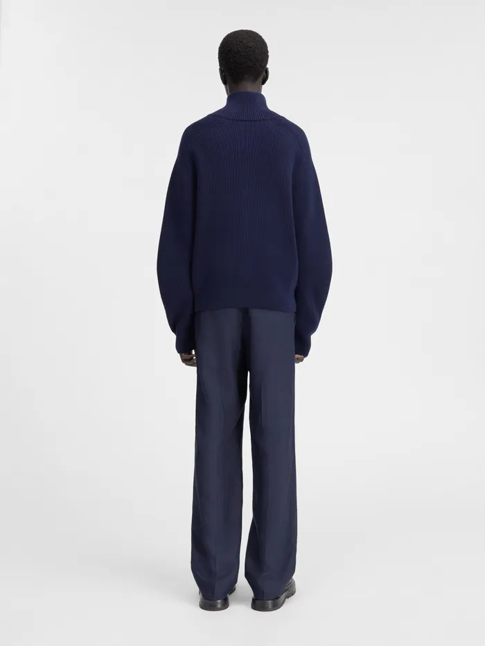 JACQUEMUS Knits Zipped Cardigan Dark Navy 8211 Men