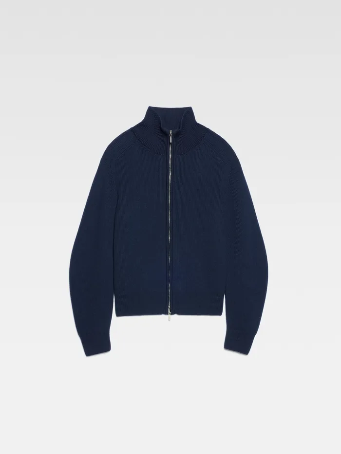 JACQUEMUS Knits Zipped Cardigan Dark Navy 8211 Men