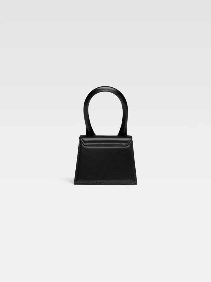 JACQUEMUS Mini Signature Leather Mini Handbag Black 8211 Women