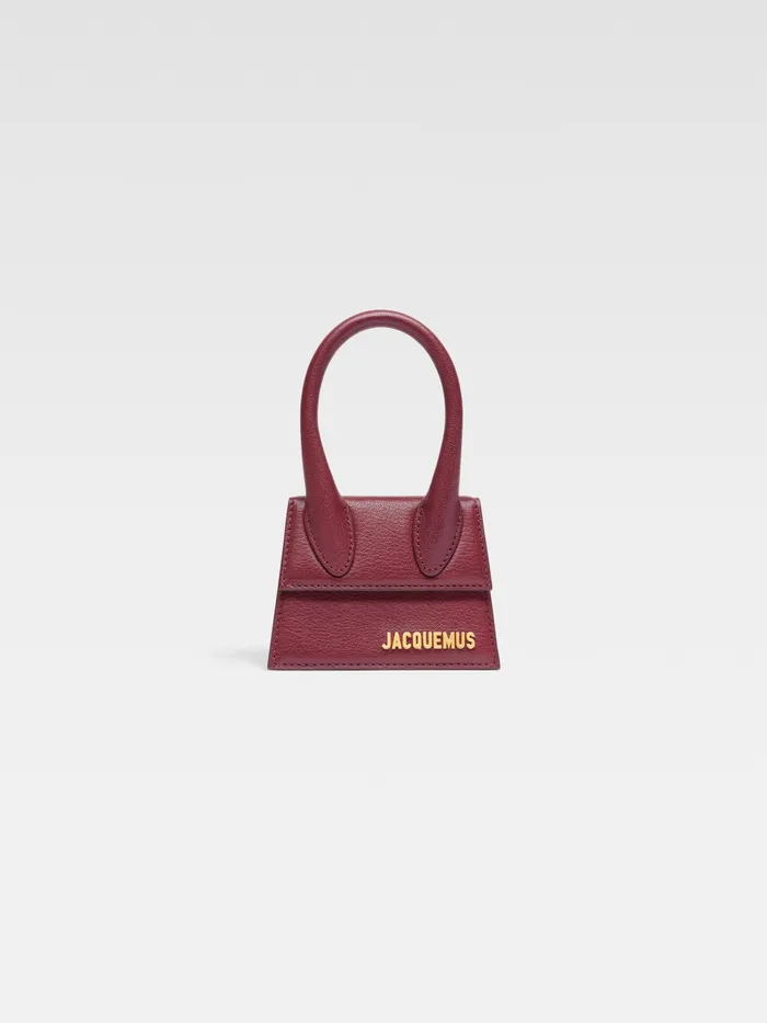 JACQUEMUS Mini Signature Mini Handbag Dark Burgundy 8211 Women