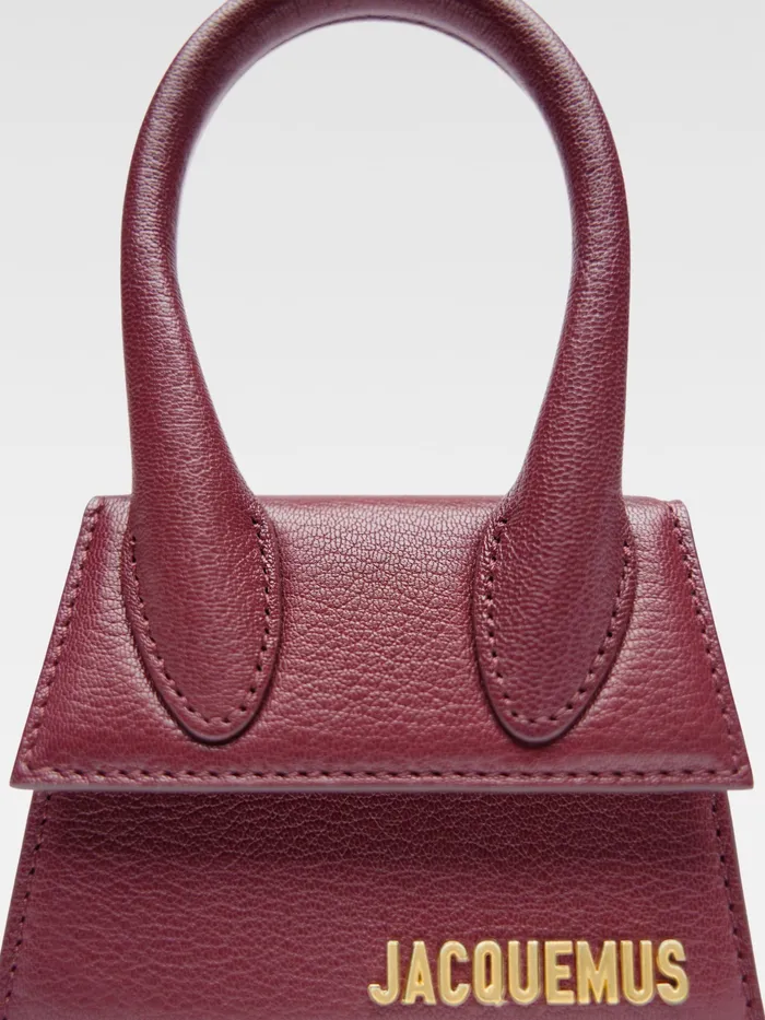 JACQUEMUS Mini Signature Mini Handbag Dark Burgundy 8211 Women