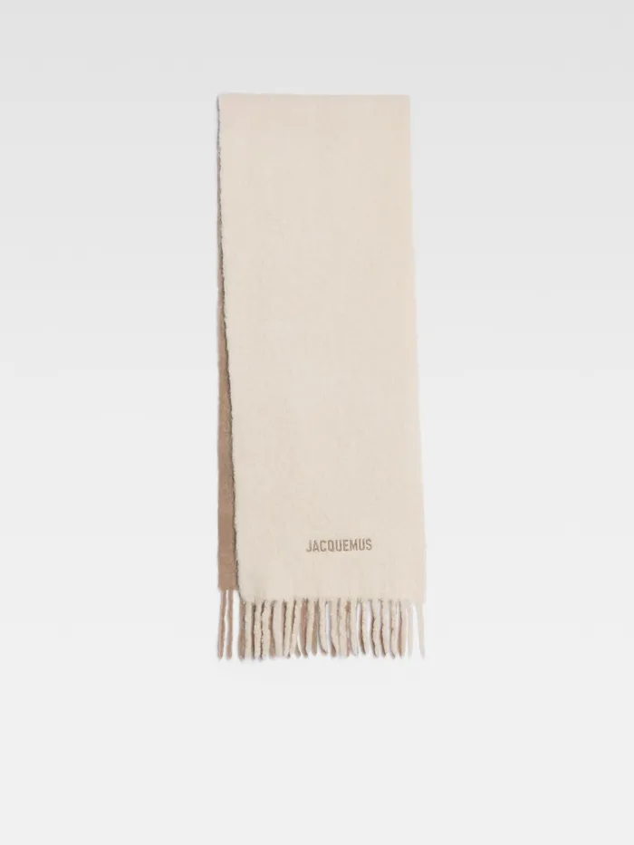 JACQUEMUS Scarves and Beanies Gradient Scarf Multibeige 8211 Men