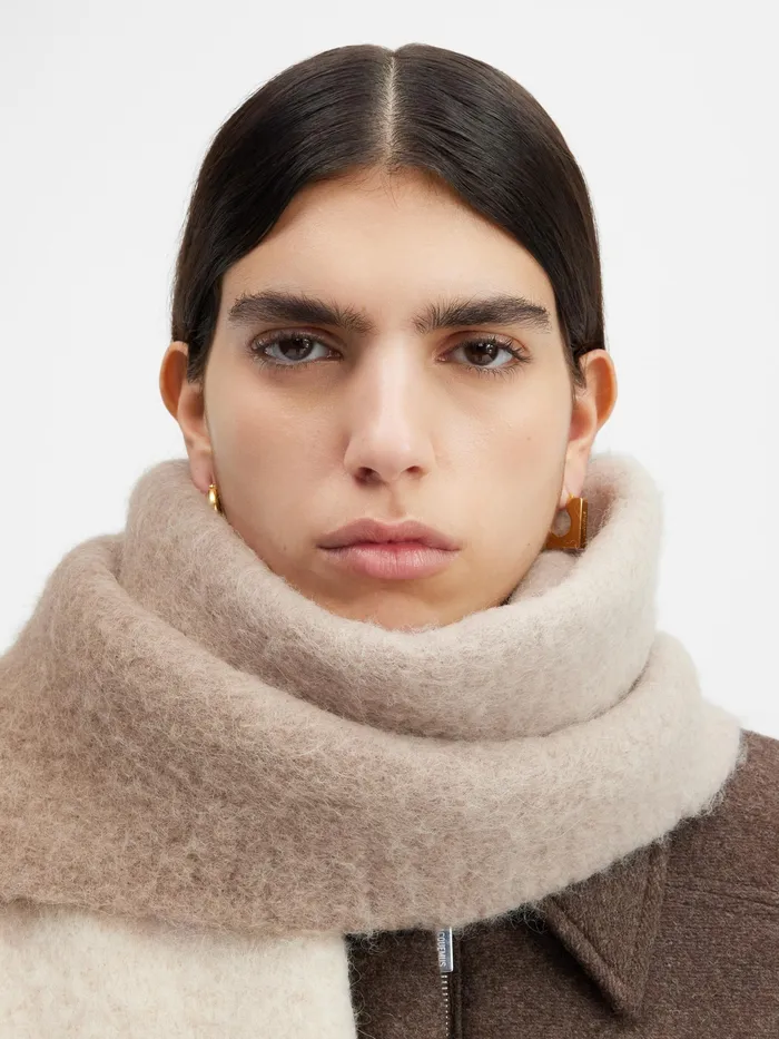 JACQUEMUS Scarves and Beanies Gradient Scarf Multibeige 8211 Men