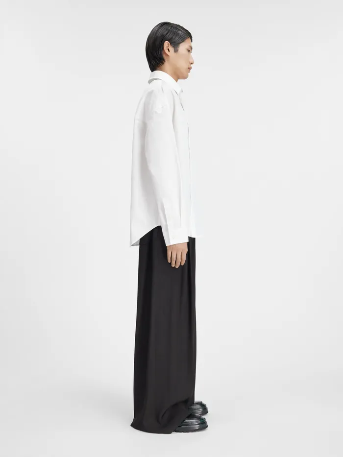 JACQUEMUS Shirts Asymmetric Shirt White 8211 Men