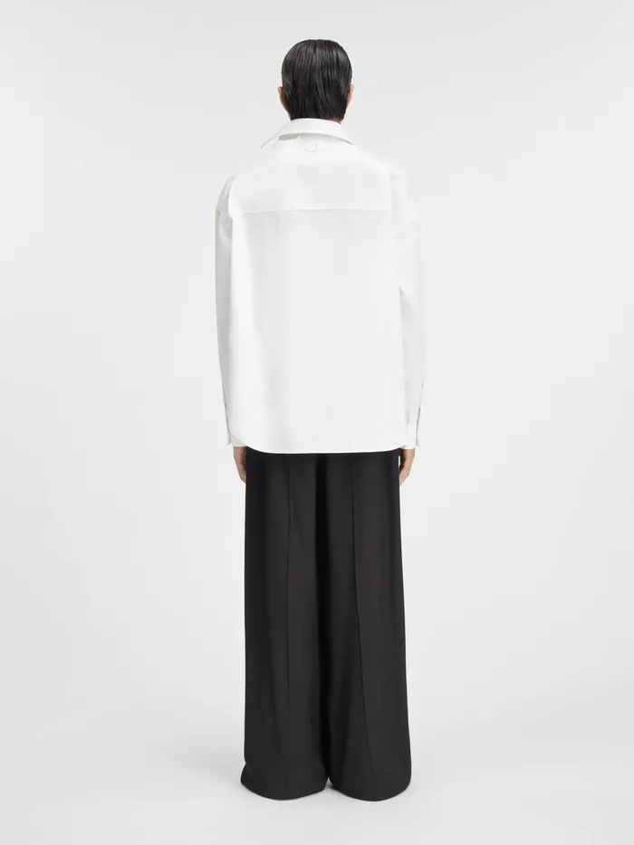 JACQUEMUS Shirts Asymmetric Shirt White 8211 Men