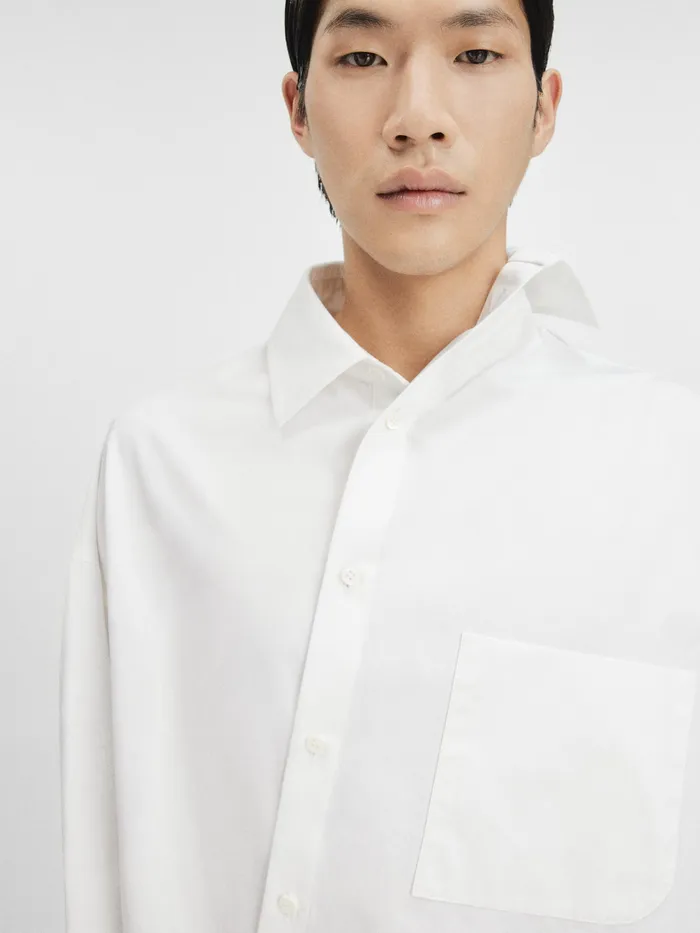 JACQUEMUS Shirts Asymmetric Shirt White 8211 Men