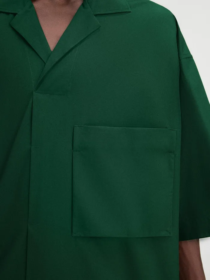 JACQUEMUS Shirts Boxy Polo Dark Green 8211 Men