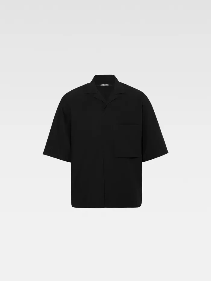 JACQUEMUS Shirts Boxy Polo Dark Navy 8211 Men