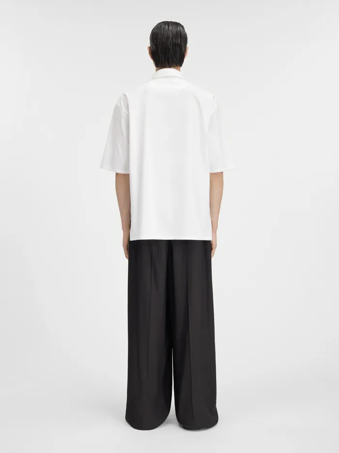JACQUEMUS Shirts Organic Sculpture ThreeQuarterSleeve Shirt Blackwhite Organic Statu 8211 Men