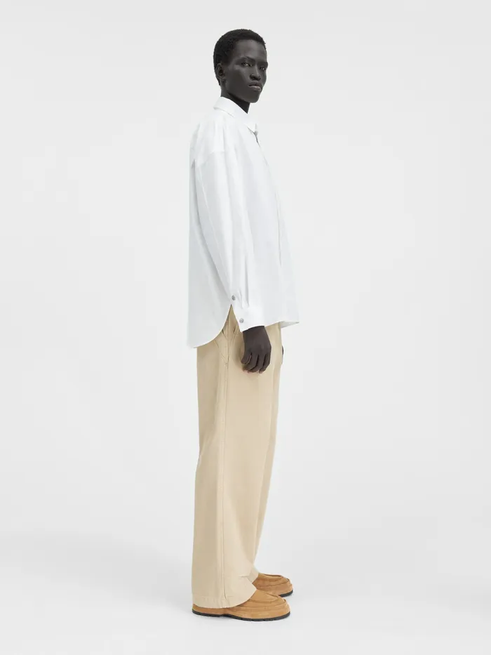 JACQUEMUS Shirts Patch Pocket Shirt White 8211 Men
